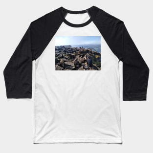 Climbers rest at the summit of Ben Nevis Baseball T-Shirt